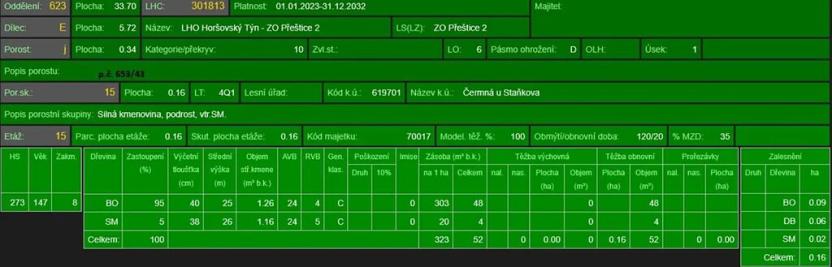 Prodej lesa, Čermná, 9742 m2