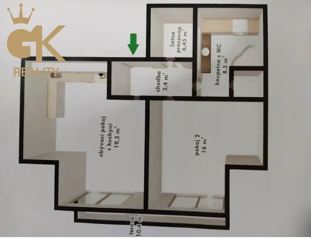 Pronájem bytu 3+kk, Brno, Fryčajova, 68 m2