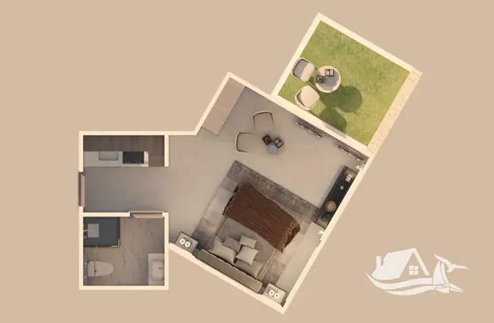 Prodej bytu 1+kk, Hurghada, Egypt, 27 m2