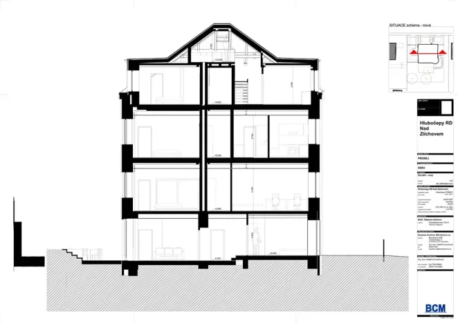 Prodej rodinného domu, Praha - Hlubočepy, Nad Zlíchovem, 362 m2