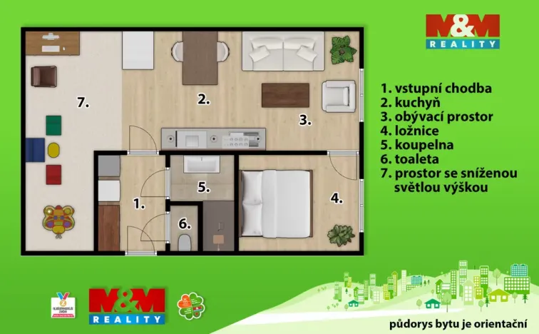 Prodej bytu 2+kk, Pardubice, K Polabinám, 73 m2