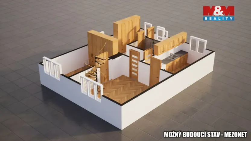 Prodej bytu 2+1, Jablonec nad Nisou, Vysoká, 114 m2