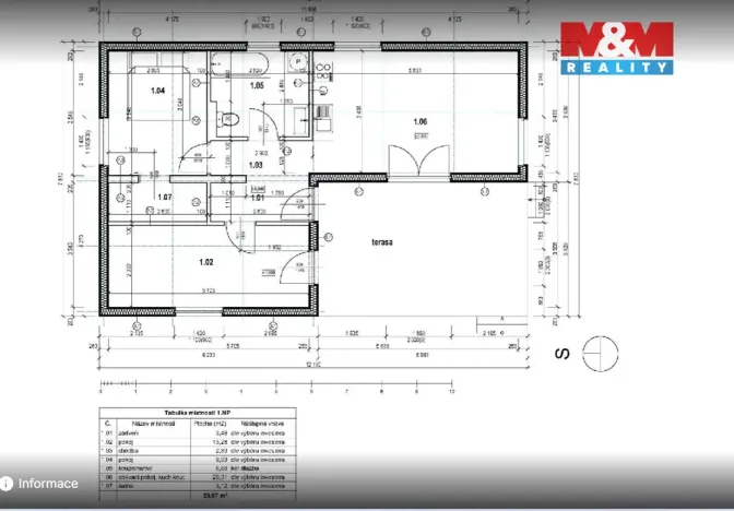 Prodej rodinného domu, Břasy, 52 m2