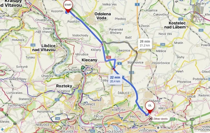 Prodej pozemku, Kozomín, 1879 m2