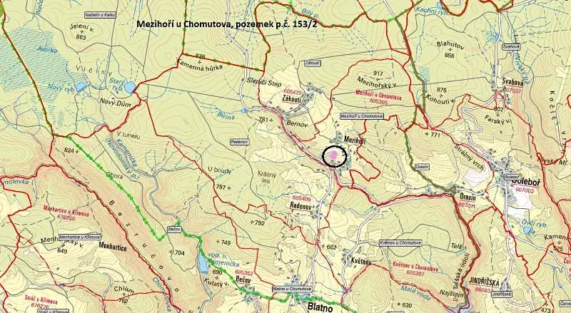 Prodej lesa, Blatno, 264 m2