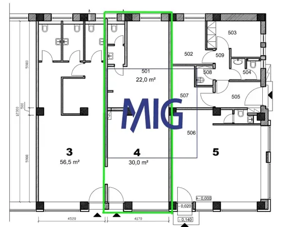 Pronájem obchodního prostoru, Brno, Merhautova, 52 m2