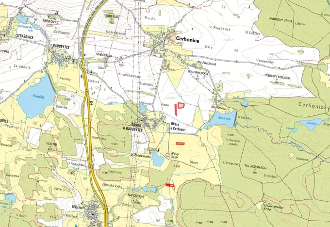 Prodej pole, Cerhonice, 18893 m2