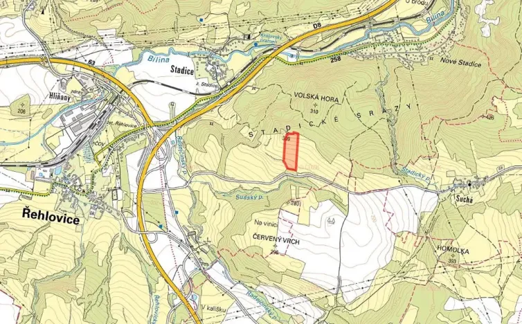 Prodej louky, Řehlovice, 30658 m2