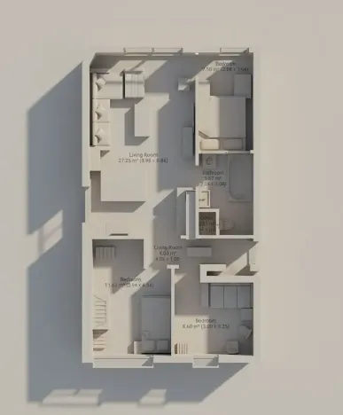 Prodej bytu 4+kk, Hradec Králové, Čajkovského, 65 m2