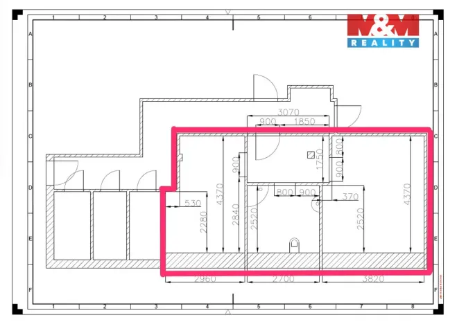 Pronájem bytu 2+kk, Králova Lhota, 40 m2