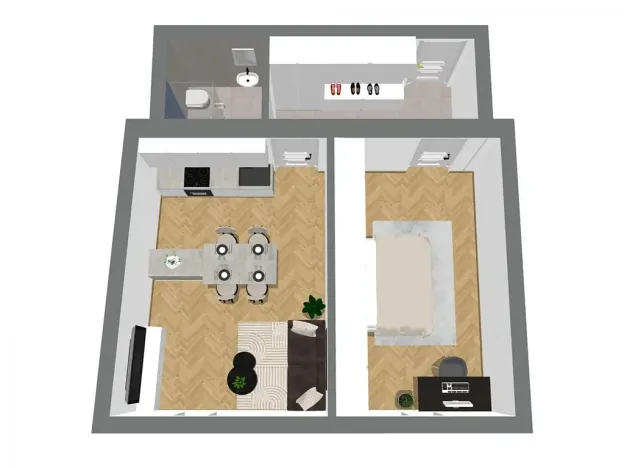 Prodej bytu 2+kk, Praha - Vršovice, Na spojce, 55 m2