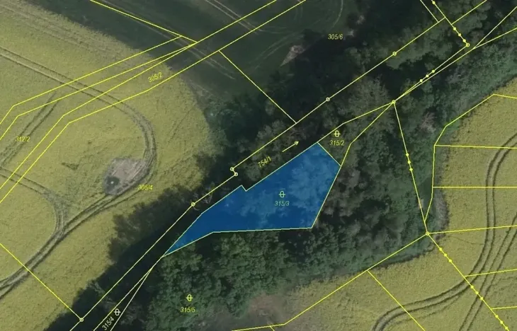 Dražba pozemku, Sedlec, 798 m2