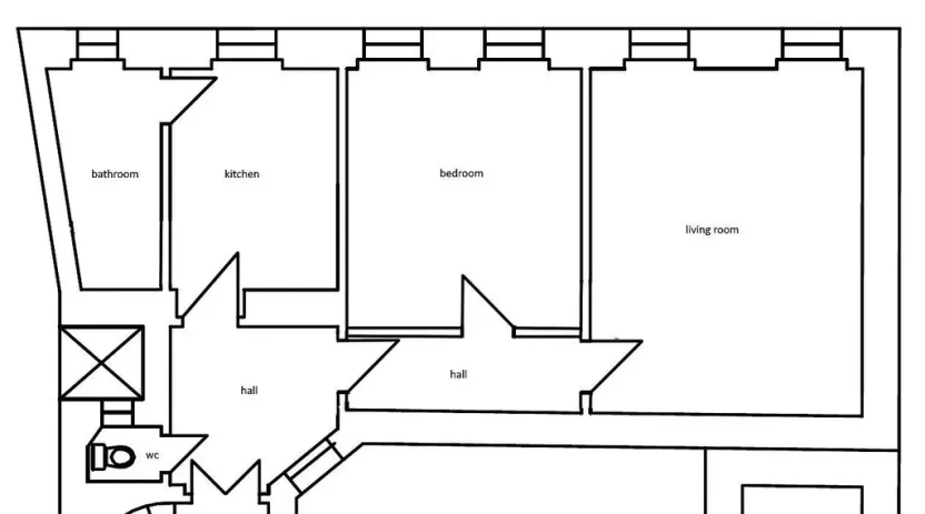 Pronájem bytu 2+1, Praha - Malá Strana, Újezd, 71 m2