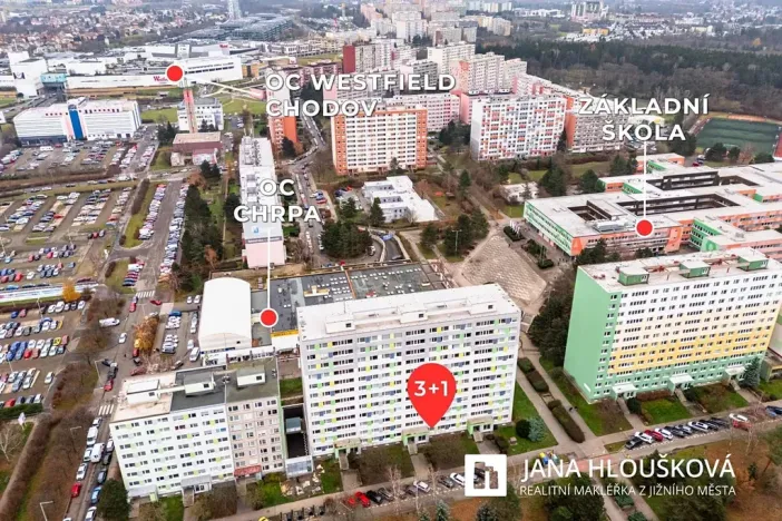 Prodej bytu 3+1, Praha - Chodov, Augustinova, 75 m2