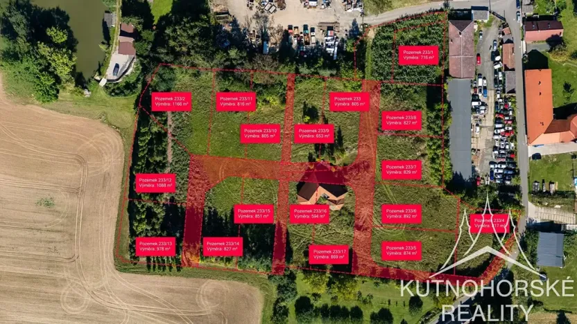 Prodej pozemku pro bydlení, Křesetice, 874 m2