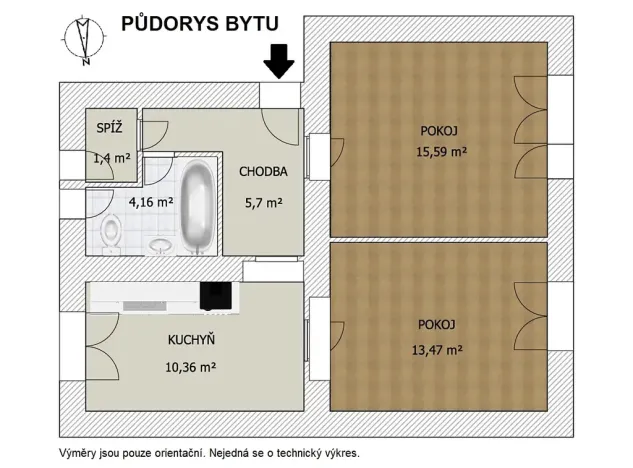 Prodej bytu 2+1, Čelákovice, V Prokopě, 65 m2