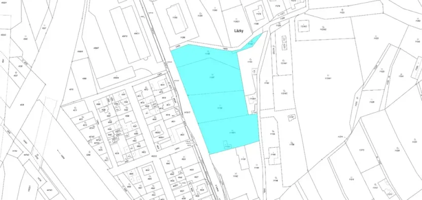 Prodej komerčního pozemku, Vsetín, Lázky, 7619 m2