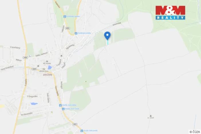 Prodej pole, Olomouc - Droždín, 403 m2