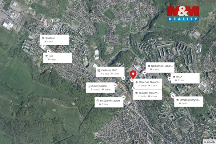 Pronájem bytu 4+1, Ústí nad Labem - Bukov, Vinařská, 77 m2
