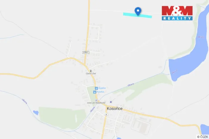 Prodej pole, Kosořice, 9557 m2