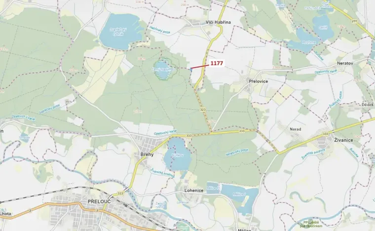 Dražba lesa, Vlčí Habřina, 4658 m2