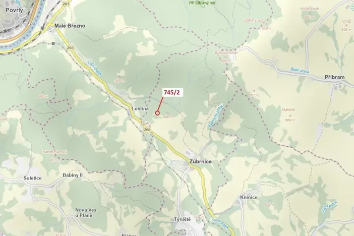 Dražba lesa, Zubrnice, 5 m2