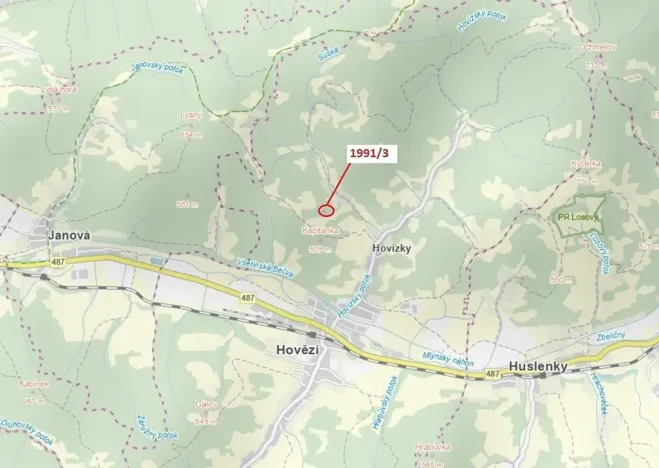 Dražba lesa, Hovězí, 115 m2