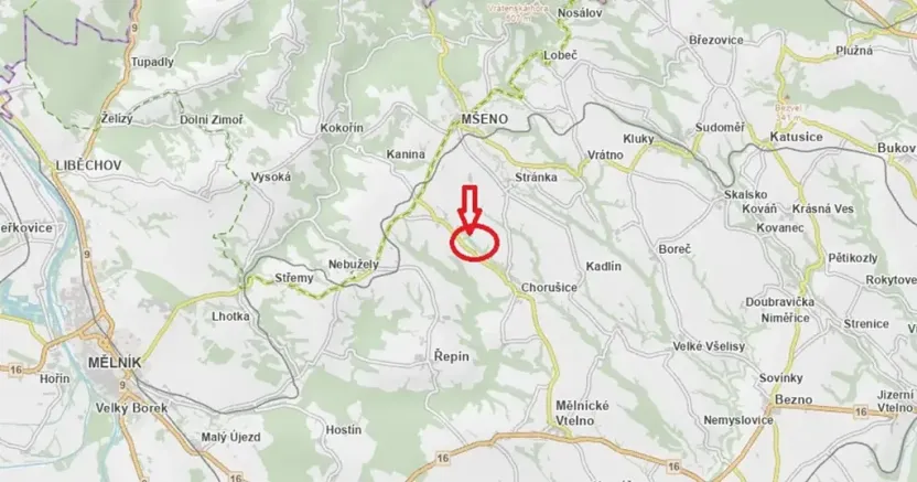 Prodej lesa, Chorušice, 2884 m2