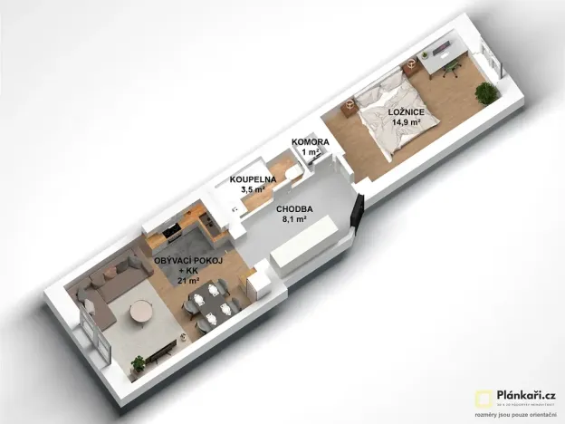 Prodej bytu 2+kk, Praha - Braník, Nad malým mýtem, 52 m2