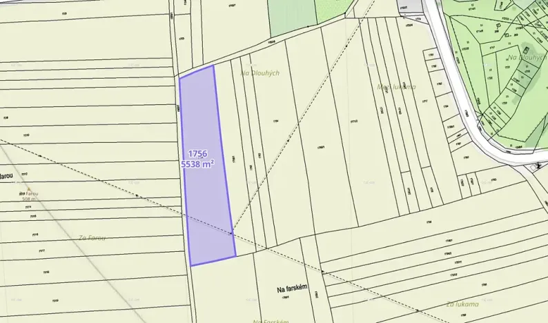 Prodej louky, Obora, 40844 m2