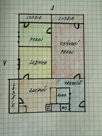 Prodej bytu 3+1, Přerov, Trávník, 62 m2