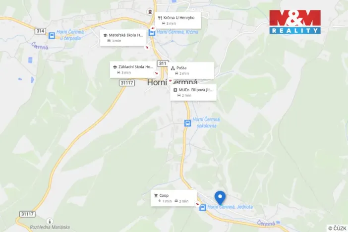 Prodej pozemku pro bydlení, Horní Čermná, 774 m2