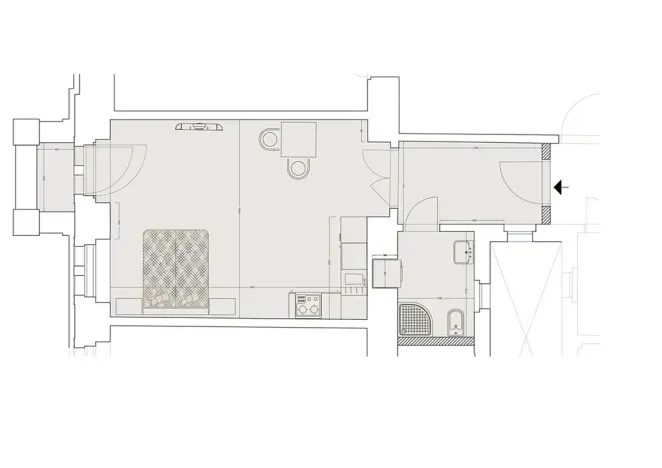 Pronájem bytu 1+kk, Praha - Nové Město, Lípová, 33 m2