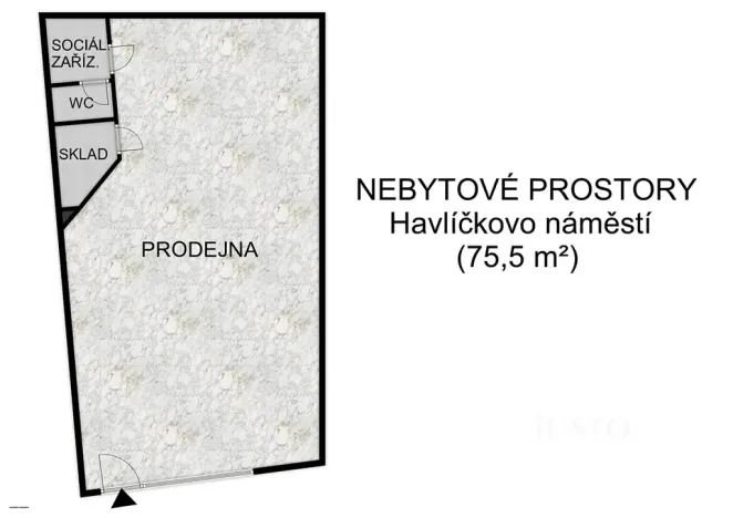Pronájem obchodního prostoru, Písek, Havlíčkovo nám., 75 m2