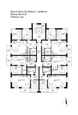 Prodej bytu 3+kk, Lanškroun, Vančurova, 78 m2