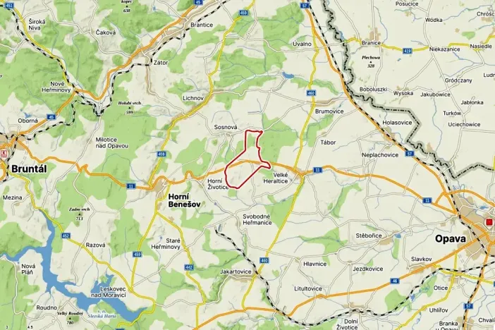 Prodej pole, Velké Heraltice, 141887 m2