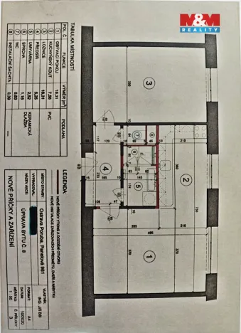 Prodej bytu 2+1, Ostrava - Poruba, Panelová, 51 m2