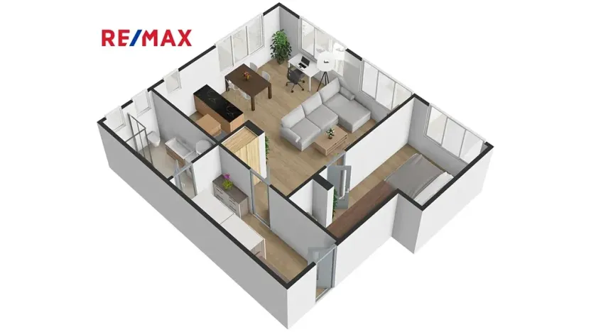 Pronájem bytu 2+kk, Klatovy, K Letišti, 58 m2