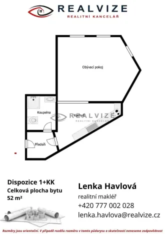 Pronájem bytu 1+kk, České Budějovice, K. V. Raise, 52 m2