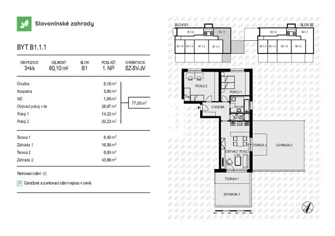 Prodej bytu 3+kk, Olomouc, Loudova, 80 m2