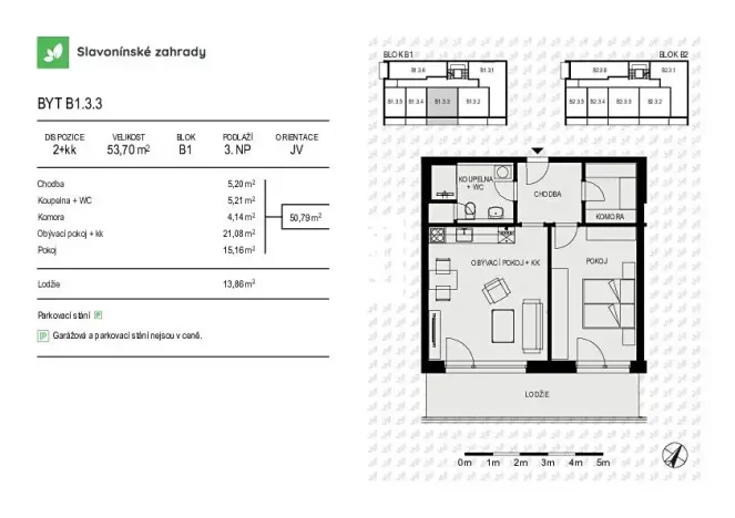 Prodej bytu 2+kk, Olomouc, Loudova, 54 m2