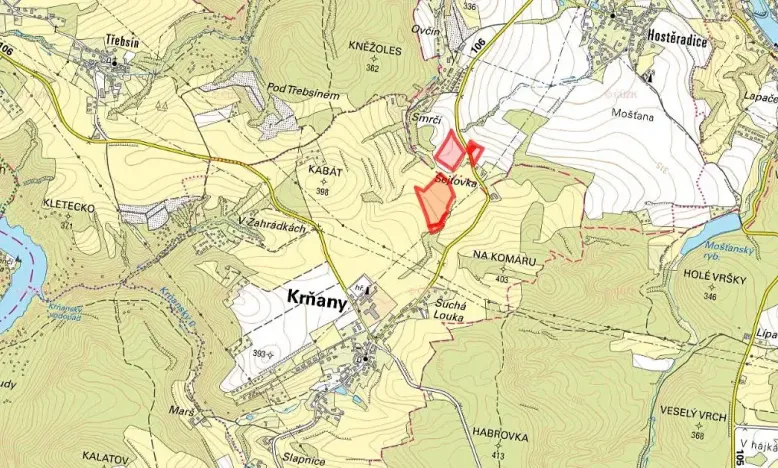 Prodej louky, Krňany, 51746 m2