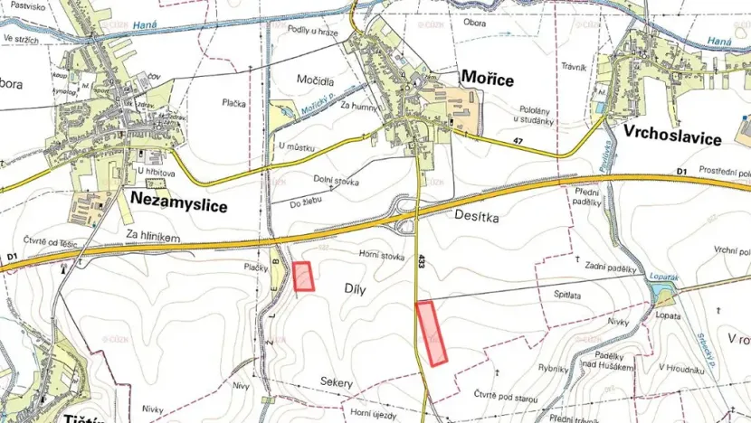 Prodej pole, Mořice, 16894 m2