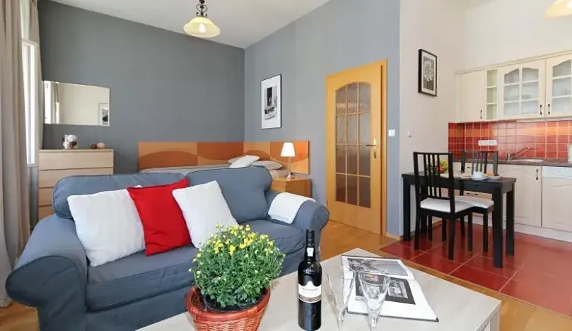 Pronájem bytu 1+kk, Praha - Vinohrady, Sázavská, 35 m2