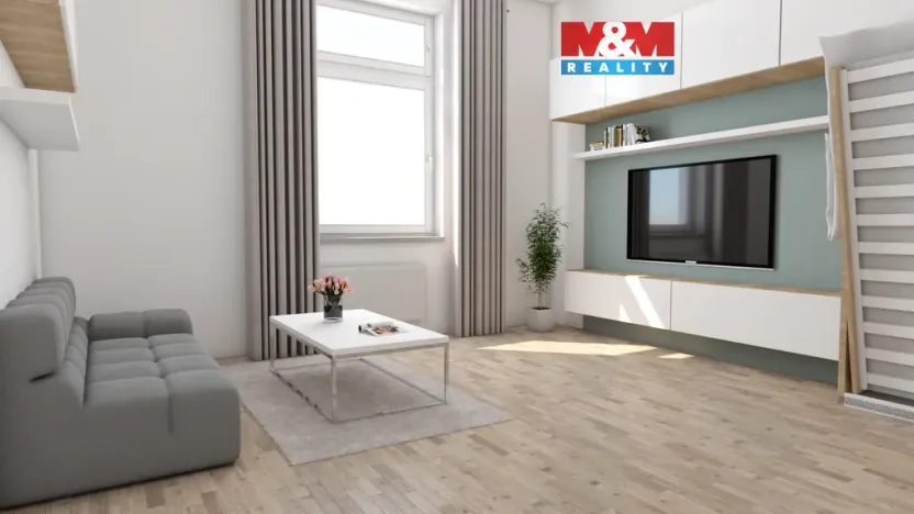 Prodej bytu 2+1, Teplice - Trnovany, Masarykova třída, 67 m2