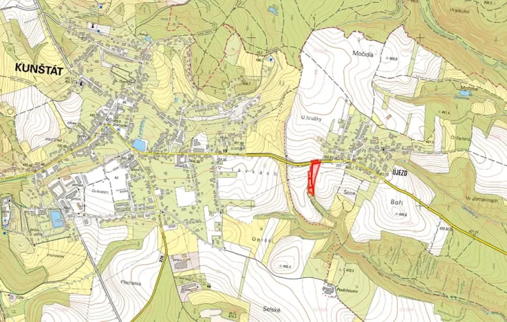 Prodej pole, Kunštát, 6953 m2