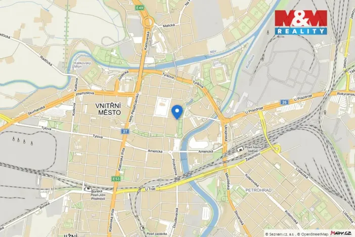 Pronájem bytu 4+kk, Plzeň - Vnitřní Město, Zbrojnická, 110 m2