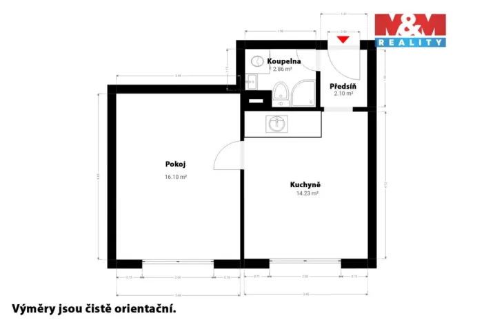 Prodej bytu 1+1, Klatovy - Klatovy III, Pod Hůrkou, 36 m2