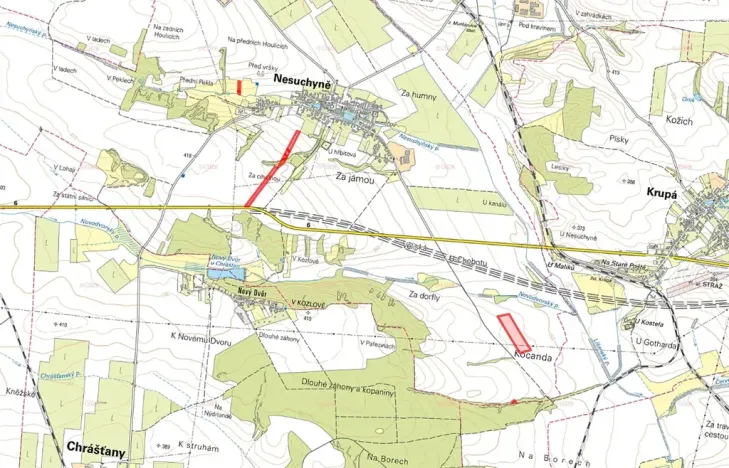 Prodej podílu pole, Nesuchyně, 14222 m2