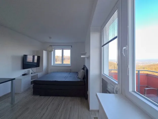 Pronájem bytu 1+kk, Brno - Žebětín, Lišejníková, 38 m2